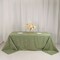 90"x132" Dusty Green Polyester Rectangle Tablecloth with Geometric Pattern Party